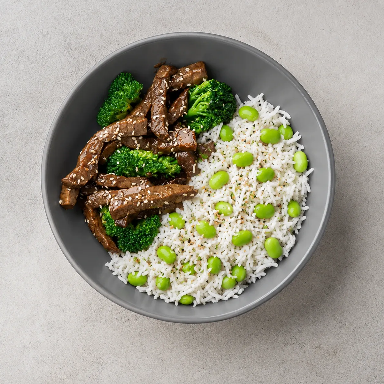 Mongolian Beef & Broccoli With Burnt Garlic Rice