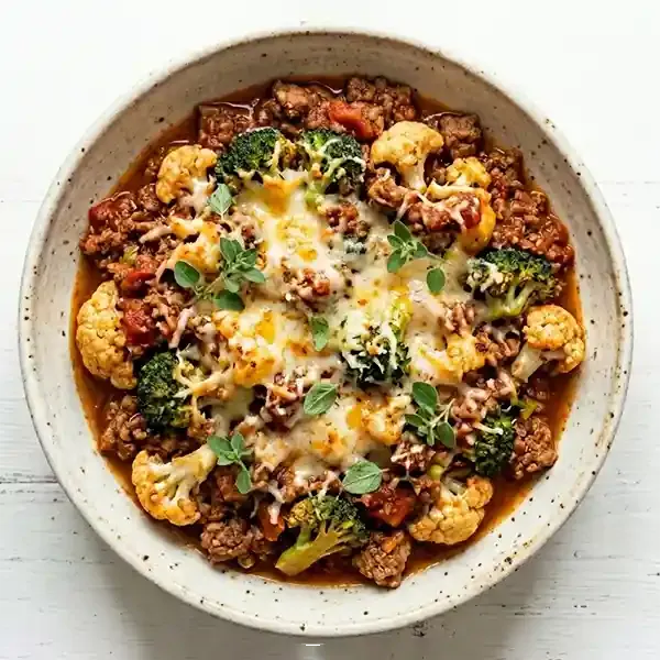 Bolognese Alla Casa With Cheesy Broccoli