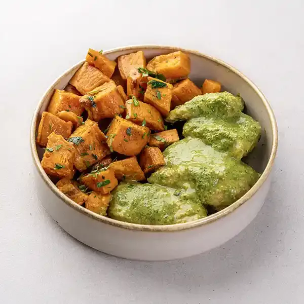 Chermoula Spiced Fish Fillet With Roasted Sweet Potato