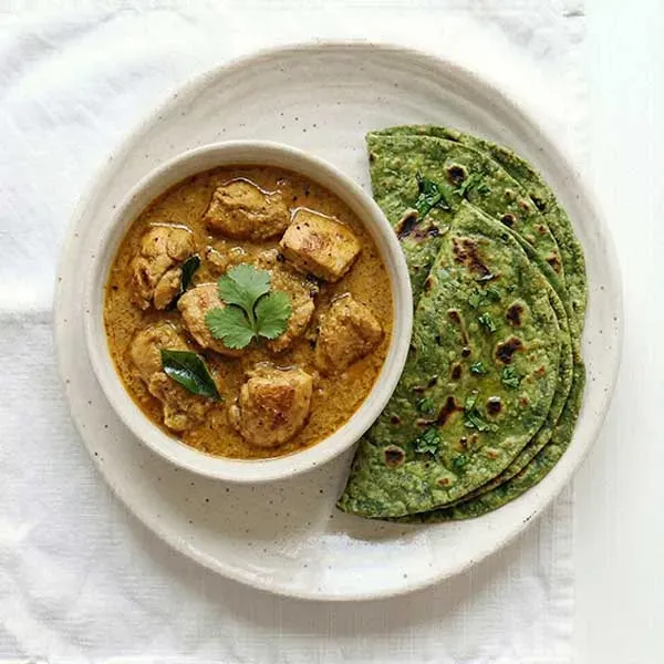 Chicken Barra & Palak Roti