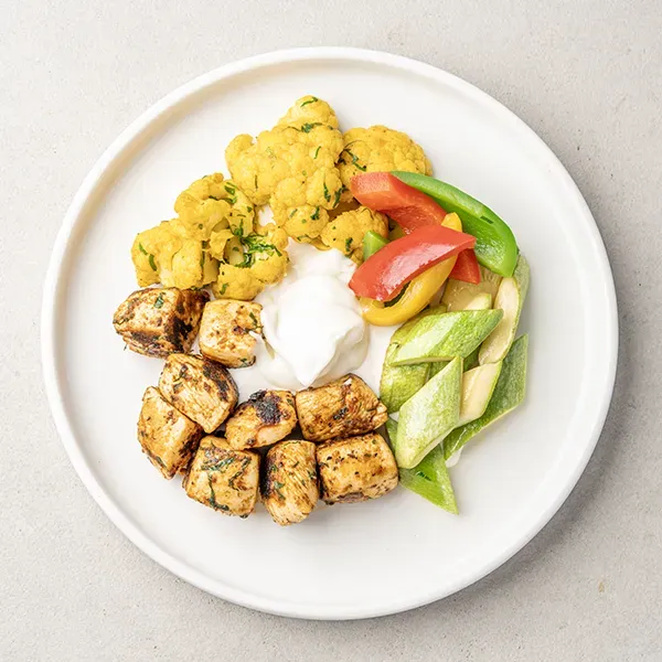 Chicken Greek Souvlaki Salad Bowl