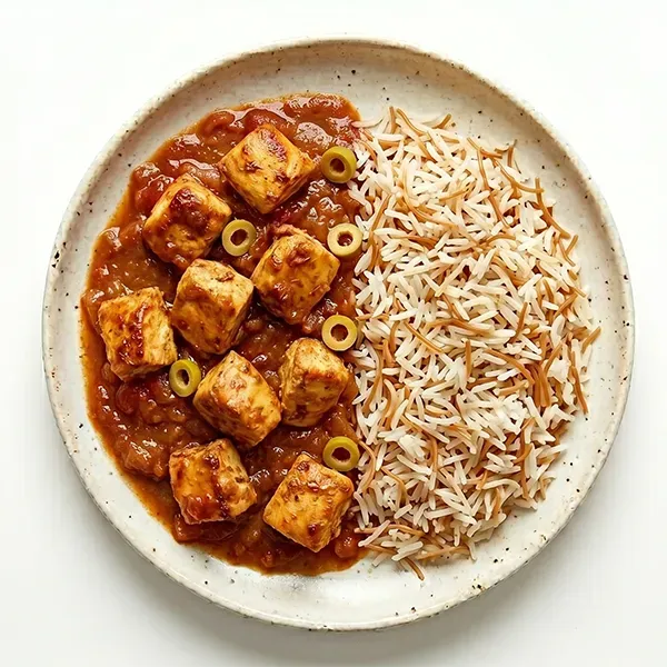 Chicken Tas Kebab With Vermicelli Rice