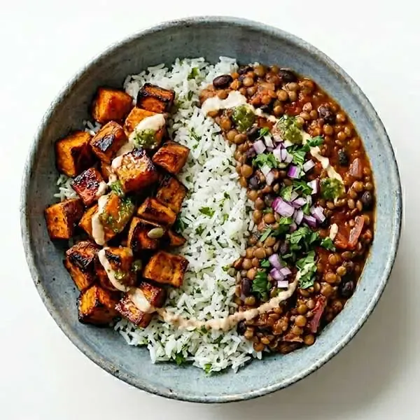 Chipotle Lentil & Sweet Potato Bowl