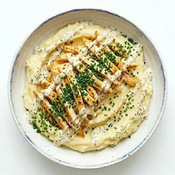 Chives Roasted Chicken with Potato Mash
