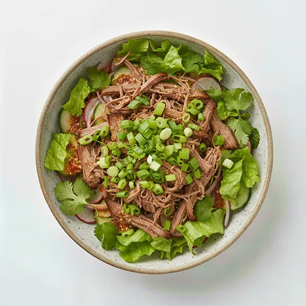 Crying Beef Salad With Cucumber, Radish, Cilantro And Nam Prik Dressing
