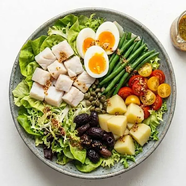 French Riviera Fish Salad With Wholegrain Mustard Vinaigrette