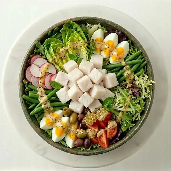 French Fish Salad With Mustard Dressing