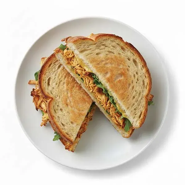 Herb roasted chicken and honey mustard cheese Sandwich
