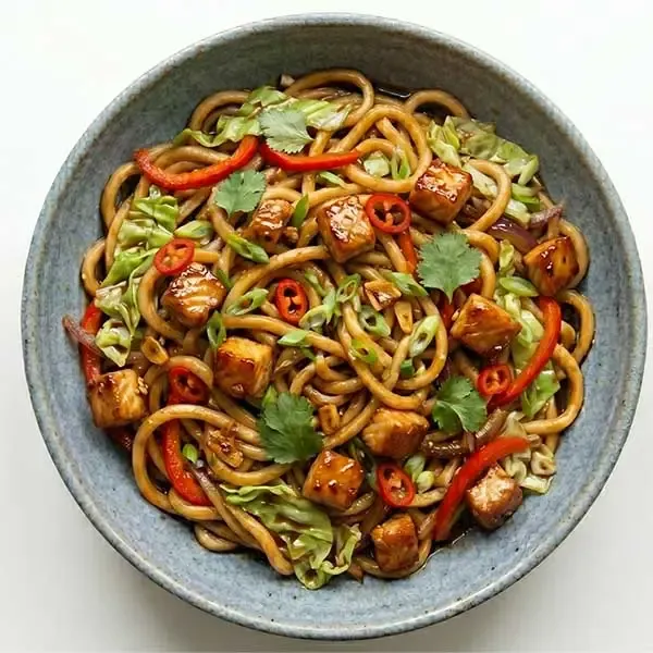 Honey Garlic Fish with Teriyaki Noodles