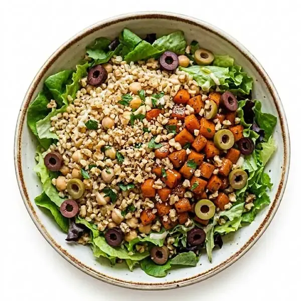 Honey-Glazed Carrot Chickpea Salad With Bulgur And Crushed Walnuts