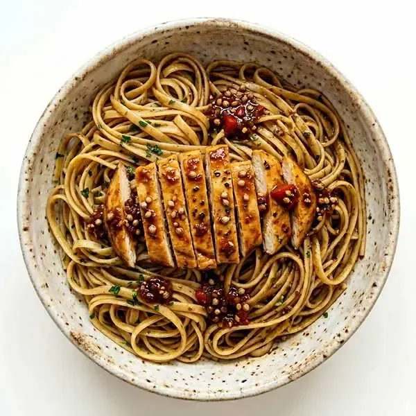 Honey Paprika Chicken With Linguine