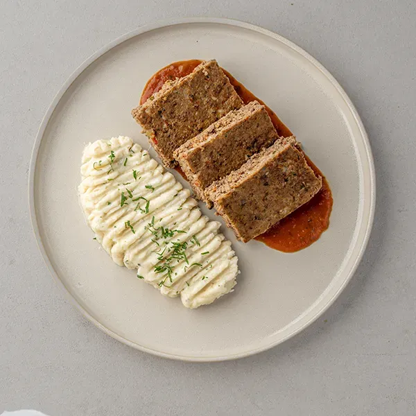 Keto Meatloaf With Mashed Cauliflower