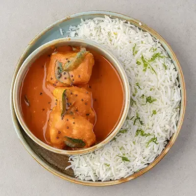 Kokum Fish Curry With Coconut Rice