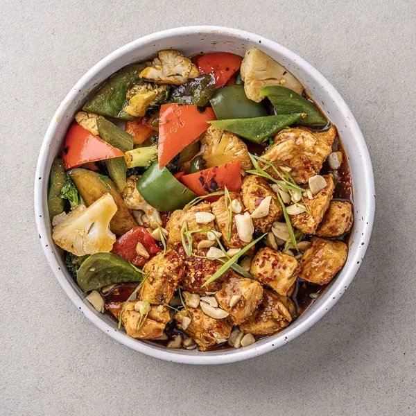 Kung Pao Chicken With Chilli Oyster Vegetable