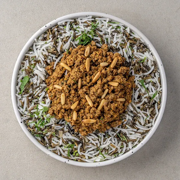 Lebanese Hushweh Beef with Wild Rice Mix