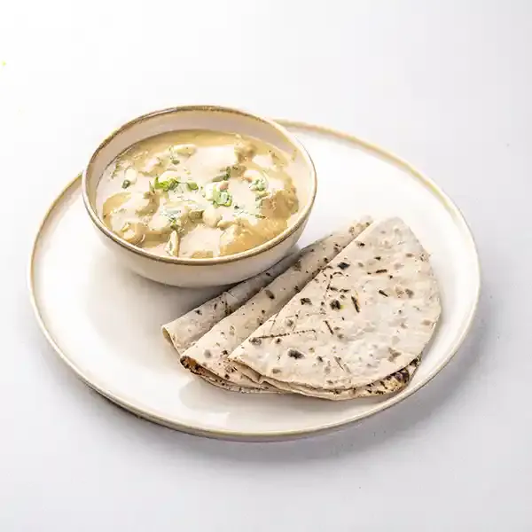Lucknowi Cashew Murgh Korma With Almond Roti