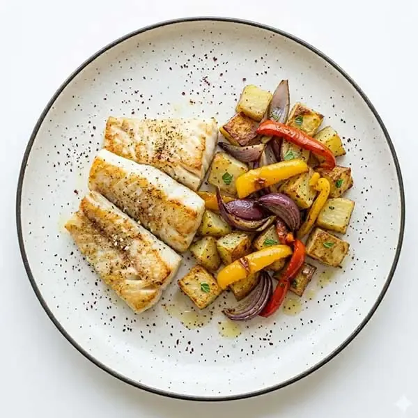 Pan-Seared Fish With Lemony Za'Atar Potato Mix