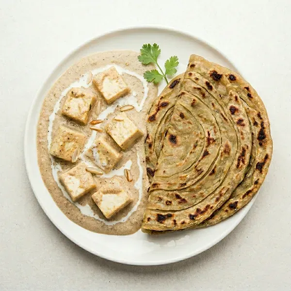 Paneer Makhmali With Pudina Paratha