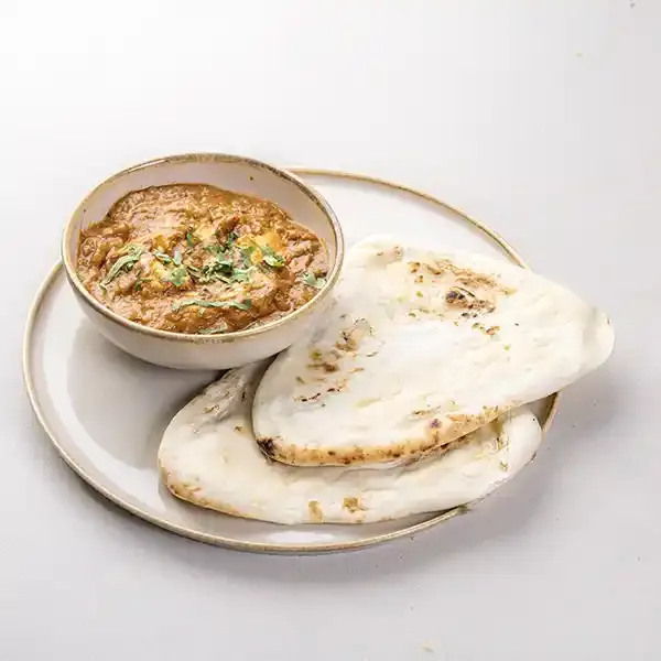 Paneer Tikka Masala With Butter Toasted Naan Bread
