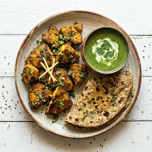 Patiyala Tawa Fish Fry With Fenugreek Roti