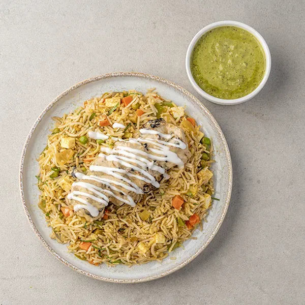 Reshmi Chicken Kabab With Masala Tawa Pulav