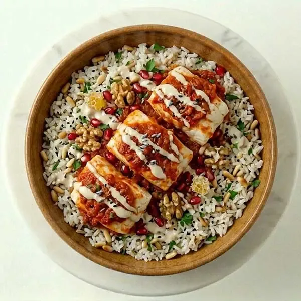 Samak Harra Fish with Tahini