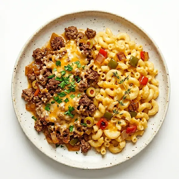 Skillet-Cooked Cheesy Beef With Macaroni