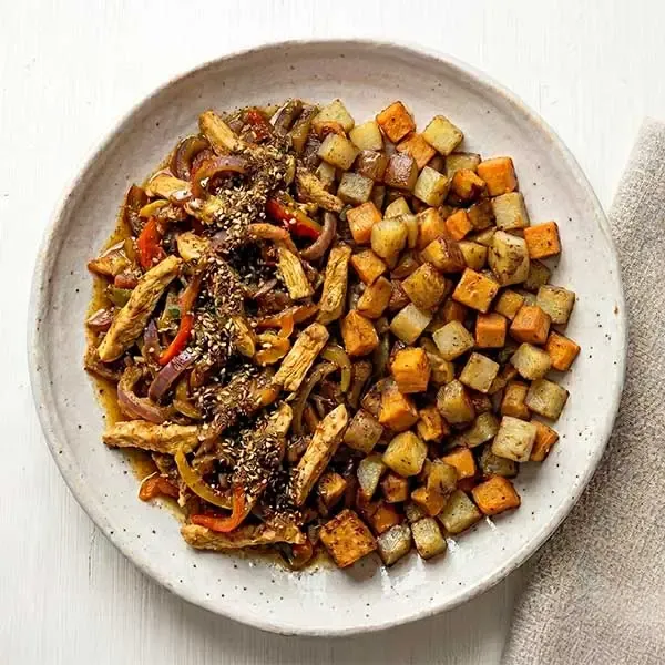 Slow-Cooked Chicken Khalta with Sumac-Honey Glaze