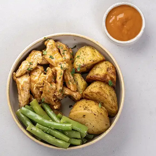 Smoky Paprika Chicken With Chateau Potatoes & Green Beans