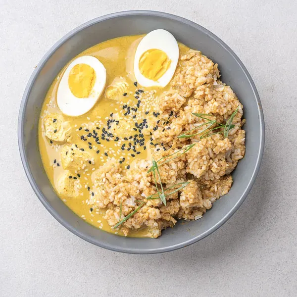 Soto Ayam Chicken Curry With Brown Jasmine Rice