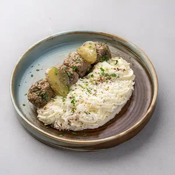 Swedish Beef Meatballs With Creamy Potato Mash