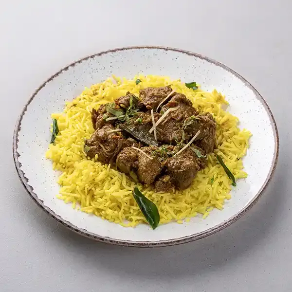Tala Hua Gosht With Lemon Rice