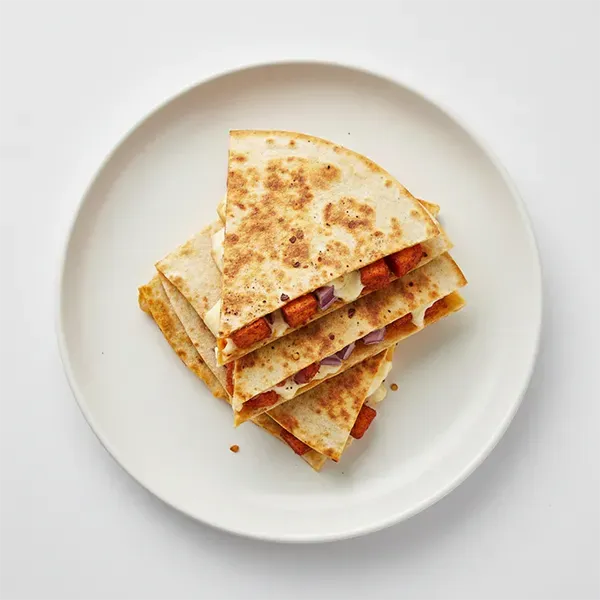 Tandoori Spiced Cauliflower Quesadillas & Tangy Mango Chutney