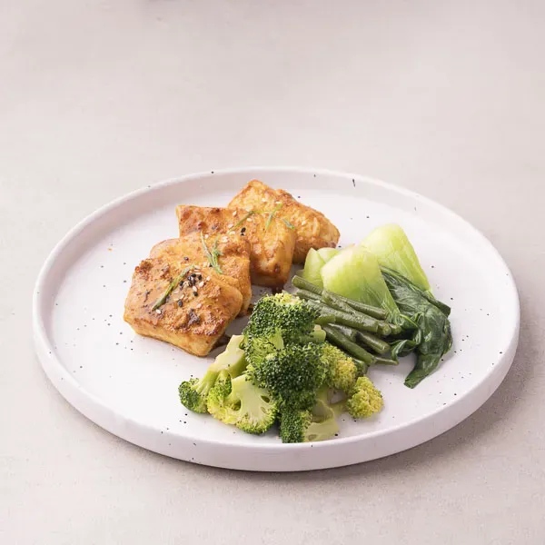 Thai Fish With Stir Fried Pok Choy And Greens